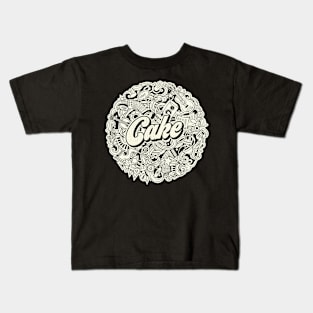 Vintage Circle - Cake Kids T-Shirt